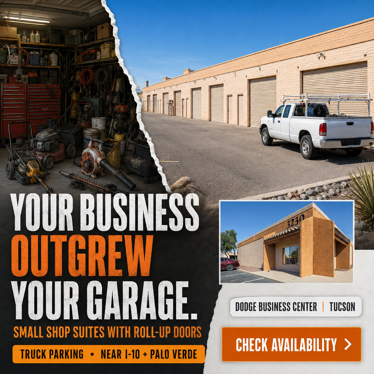 Dodge Business Center small shop suite campaign creative