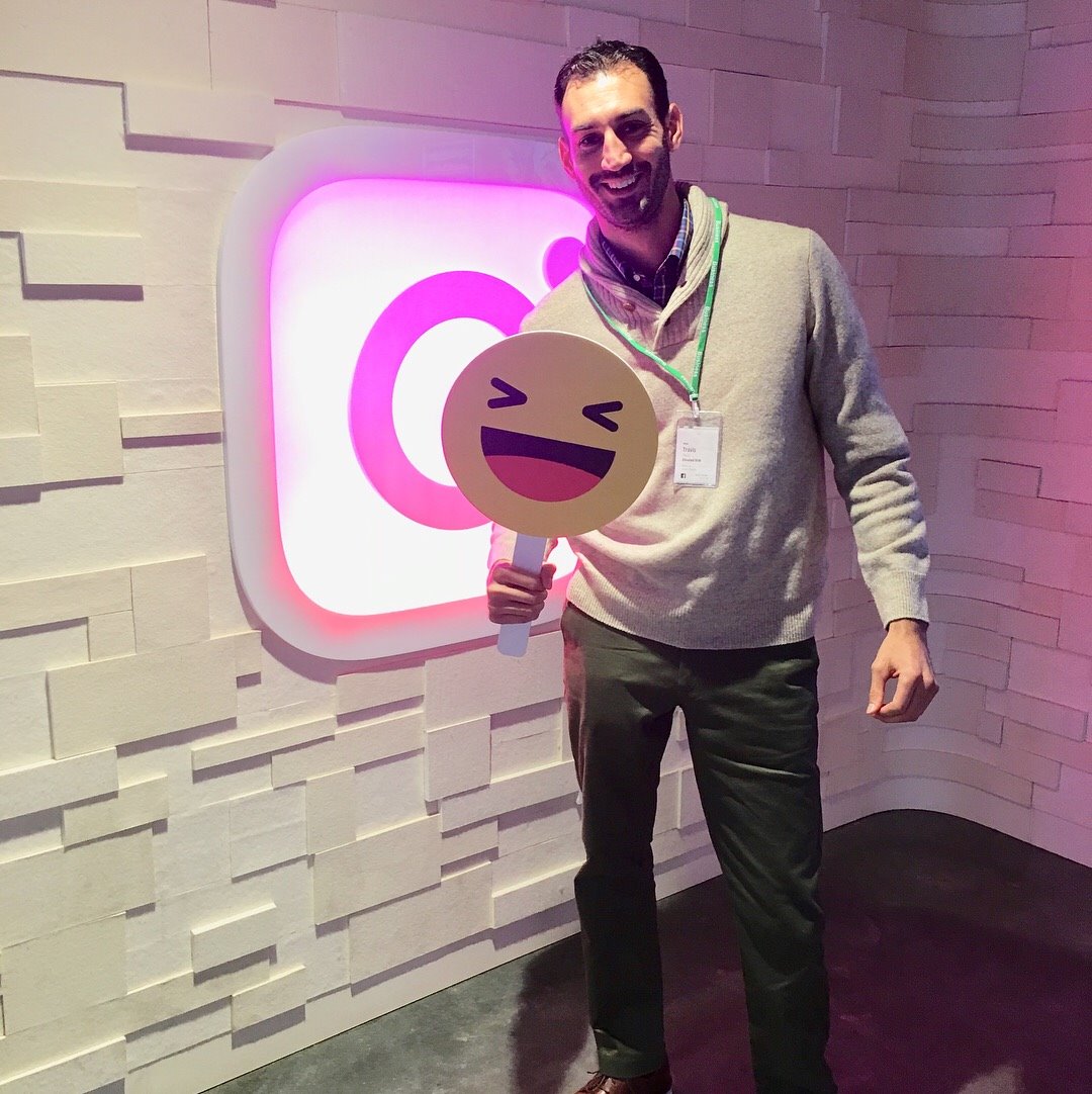Travis Thom at Meta headquarters